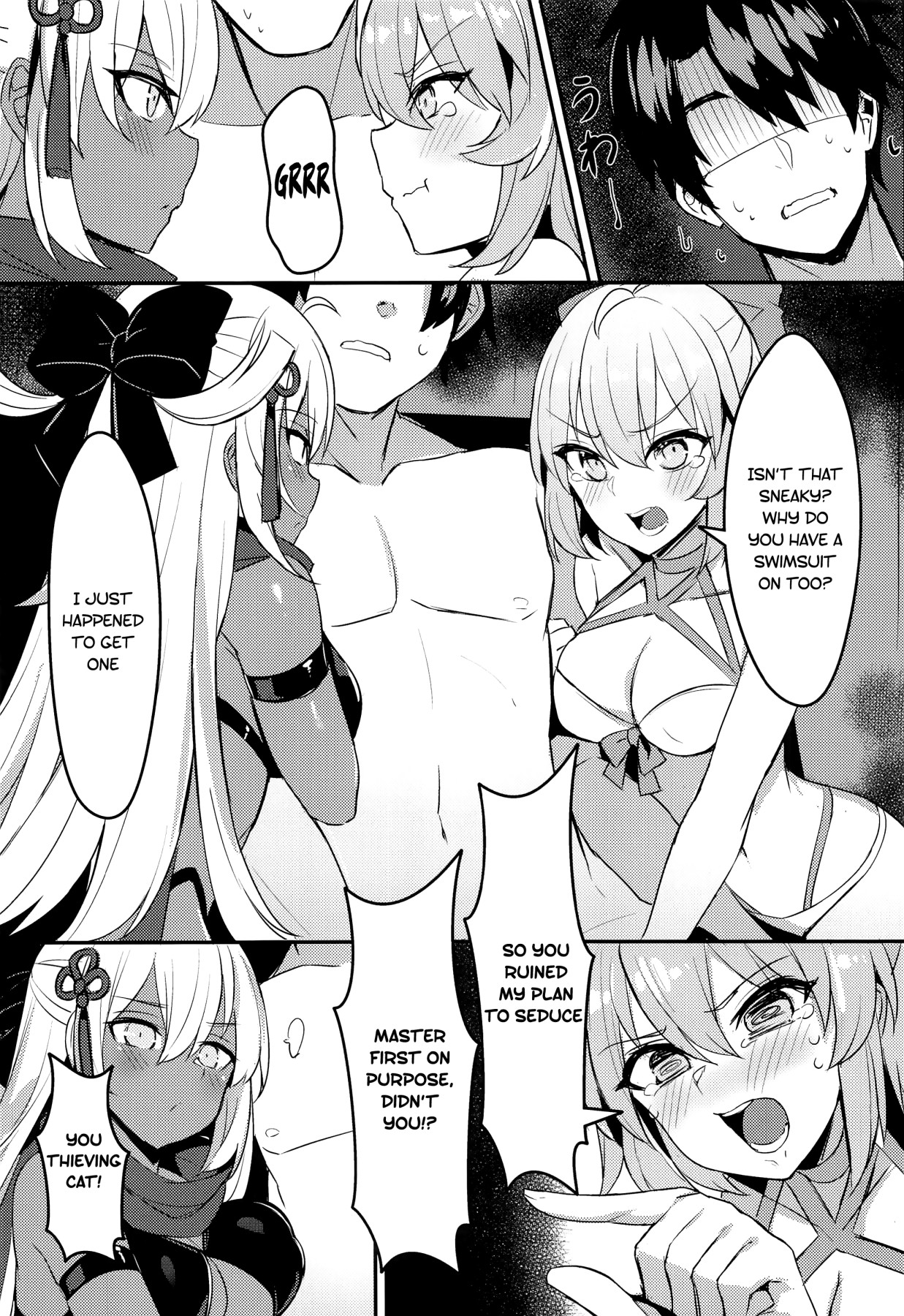 Hentai Manga Comic-Swimsuit Swordmaster Showdown!!-Read-6